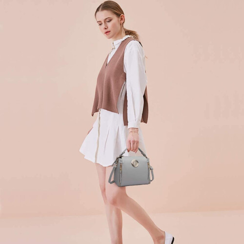 Miss Lulu Miss Lulu Women Handbags Pu Leather Casual Travel Ladies Top Handle Crossbody Shoulder Messenger Bag Medium Tote 1