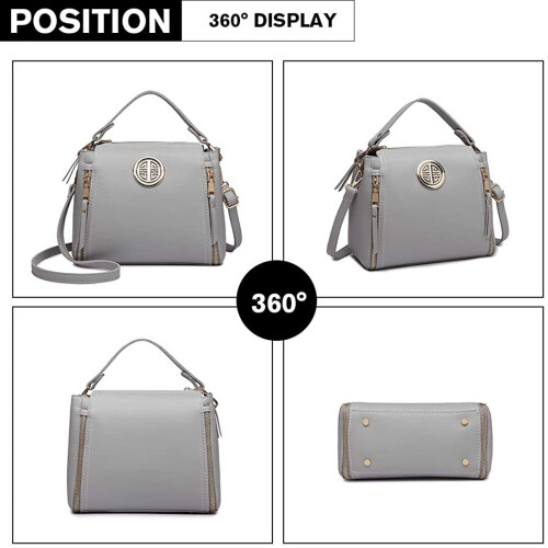 Miss Lulu Miss Lulu Women Handbags Pu Leather Casual Travel Ladies Top Handle Crossbody Shoulder Messenger Bag Medium Tote 2