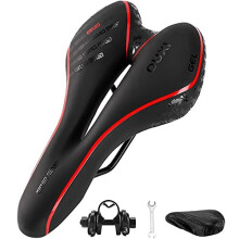 OUXI Bike Seat,Gel Bicycle Saddle Comfortable Soft Breathable Cycling Bicycle Seat Cushion Pad with Ergonomics Design for MTB Mountain Bike Foldi