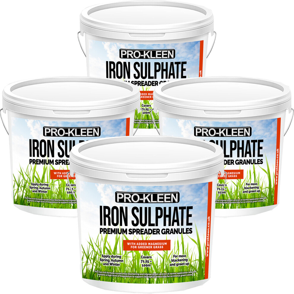 Pro-Kleen (4 X 2.5Kg) Iron Sulphate Spreader Granules