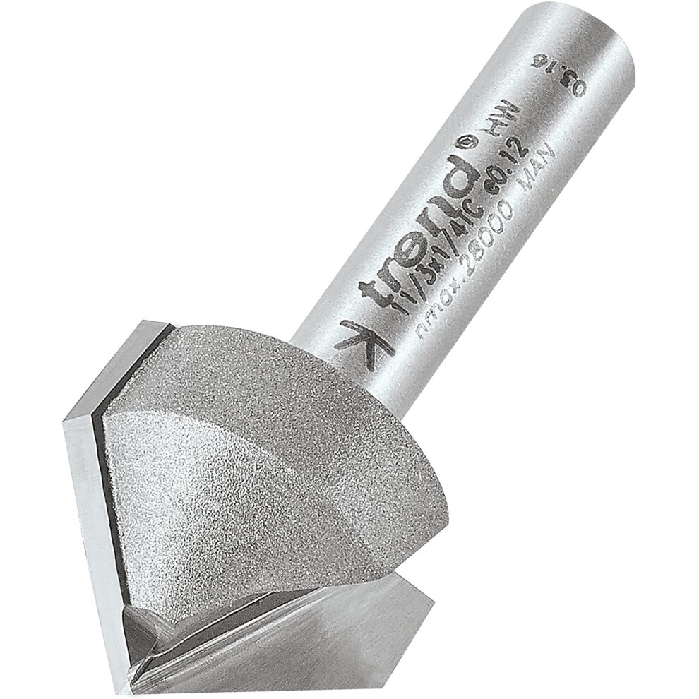Trend 11/3X1/4Tc Professional 45Â° Chamfer Router Bit - 19.1Mm Diameter 616268362929