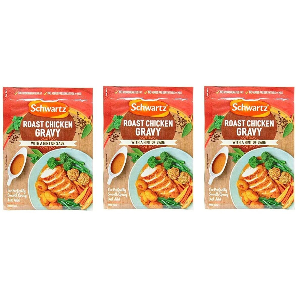 Schwartz Packet Sauce Range (Roast Chicken Gravy 3 x 26g)