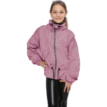 (9-10 Years, Baby Pink) Girls Windbreaker Shower Proof Jacket Stylish 5-13