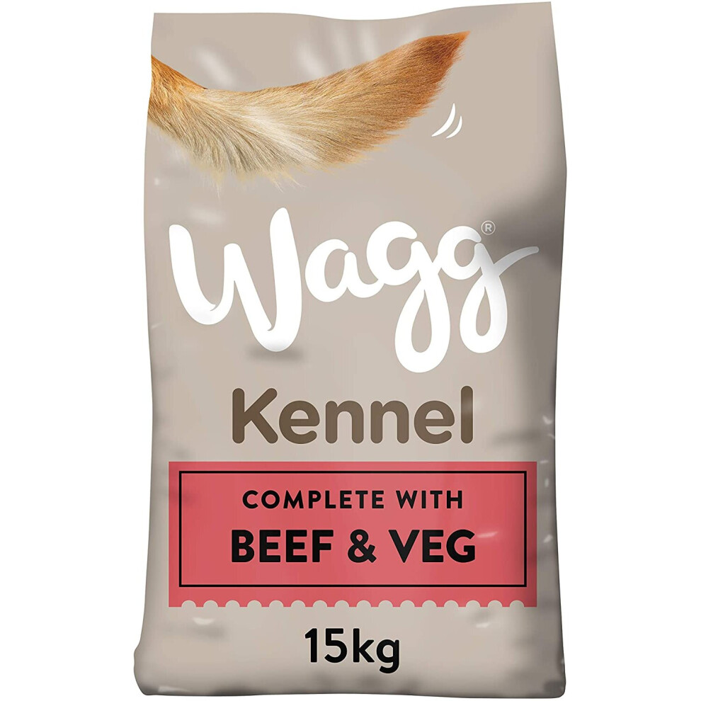 Wagg Kennel Beef and Veg Complete Dry Dog Food, 15 kg