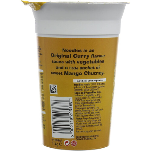 Pot Noodle King Original Curry, 114g 2