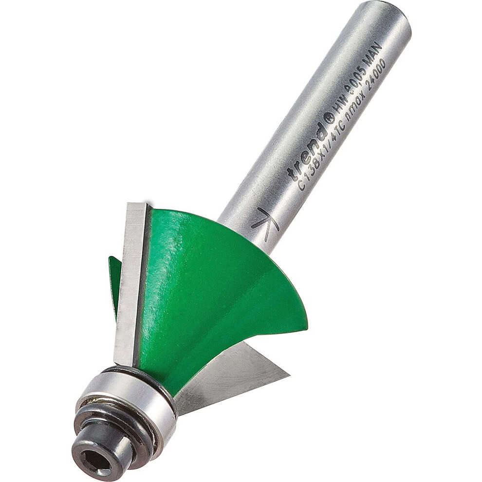 Trend C138X1/4TC Self Guided Chamfer 60 Degrees X 12.7mm Cut, Silver
