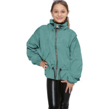 (7-8 Years, Mint) Girls Windbreaker Shower Proof Jacket Stylish 5-13