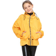 (9-10 Years, Mustard) Girls Windbreaker Shower Proof Jacket Stylish 5-13