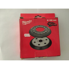 Milwaukee 4932430145 150mm Sanding Pad with 6 holes and rubber guards