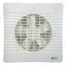 Airvent 435404 Axial Low-Profile Extractor Fan 150mm/6in with Run-On Timer, IP44, 63 L/s