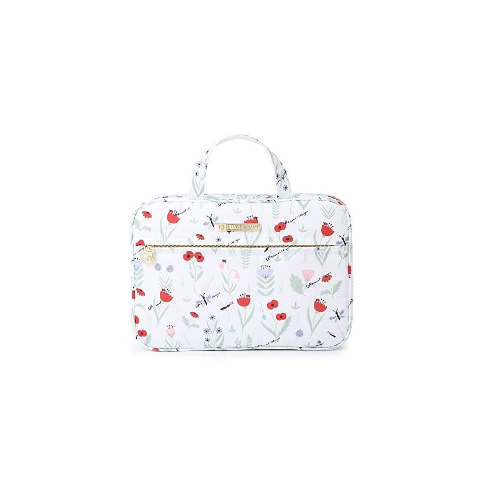 Dizdvizd Toiletry Bag for Women, Hanging Cosmetic Bag Travel Organizer - Floral-image-OPC-P8XKTF7-NEW
