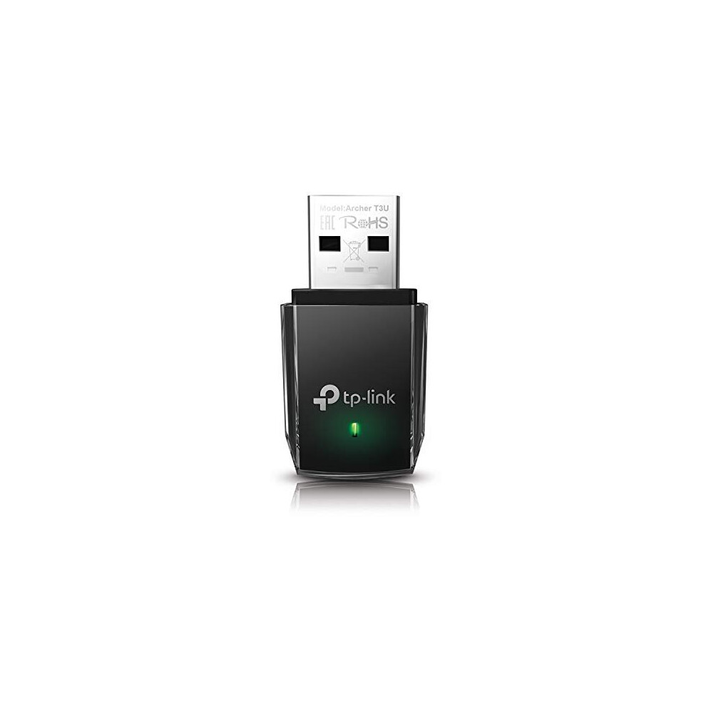 TP-Link AC1300 USB WiFi Adapter (Archer T3U) - 2.4G/5G Dual Band Wireless Network Adapter for PC Desktop, MU-MIMO WiFi Dongle, USB 3.0, Supports