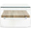 VidaXL vidaXL Coffee Table with a Shelf Clear 98cm Tempered Glass Side End Stand 3