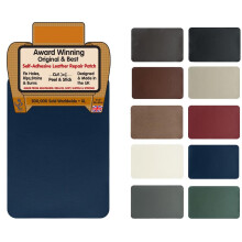 (Navy Blue) Leather Repair Self-Adhesive Patch XL 28cmx20