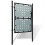 VidaXL vidaXL Schwarzes Einzeltor für Zäune 100 x 200 cm 3