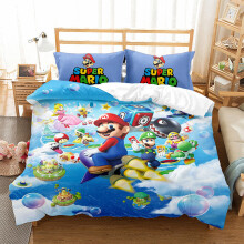 (Style 11, Double) Mario Duvet Cover Single Double King Duvet Cover