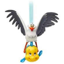 Scuttle and Flounder Hanging Ornament, The Little Mermaid