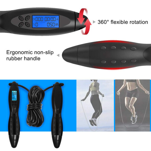Digital LCD Jumping Skipping Rope Calorie Counter 2
