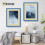 (A2 Pic (A1 Frame)) Blue Picture Frame Photo Frames With Ivory Mount Wall Art Hanging Frame Home Decor Frame 9