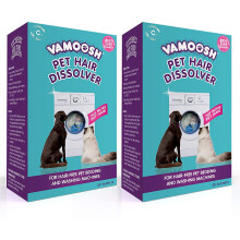 Vamoosh Pet Hair Dissolver- Pet Hair Remover for Washing Machines, 6x100g (2 Boxes), Removes Odour Dissolves Dog, Cat, Animal Fur, Cleans Pet Bedding