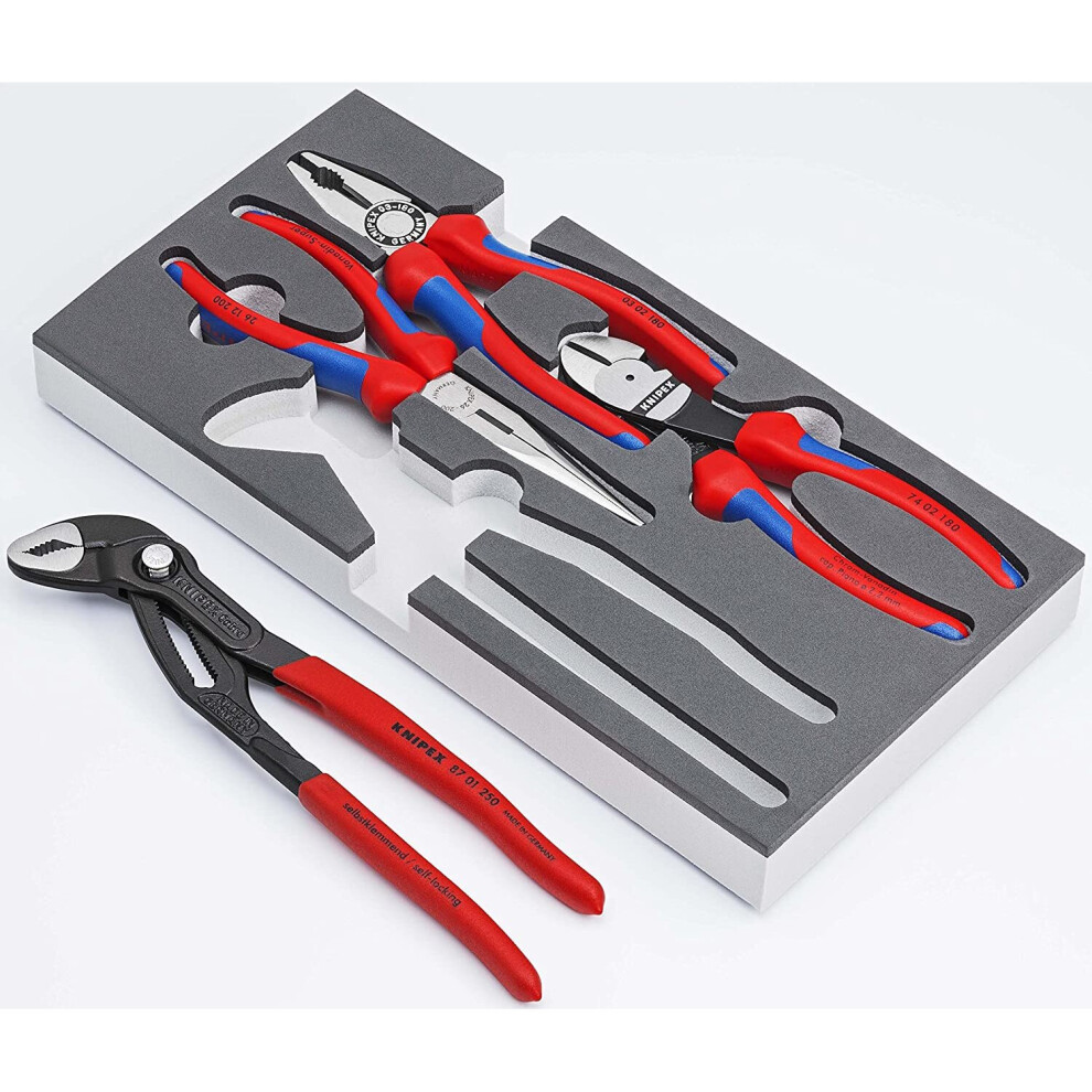 KNIPEX Set of pliers in a foam tray 00 20 01 V15