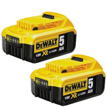 DEWALT DCB184-XJ XR Lithium-Ion Battery, 5Ah, 18V, Pack of 2