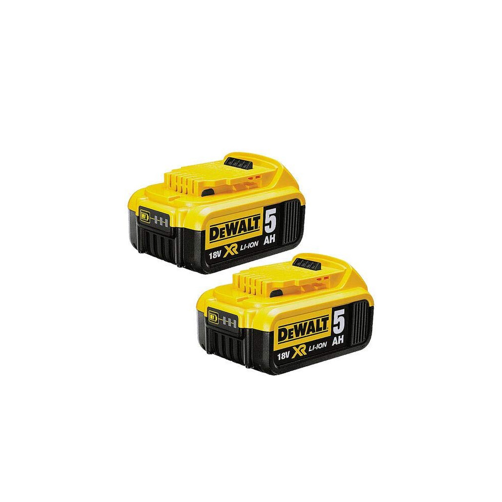 DEWALT DCB184-XJ XR Lithium-Ion Battery, 5Ah, 18V, Pack of 2