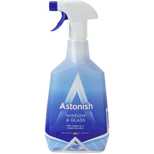 Astonish 2 X Window Cleaner with Vinegar 750ml Spray