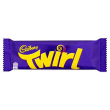 Cadbury Twirl Chocolate Bar 43g (Pack of 48 x 43g)