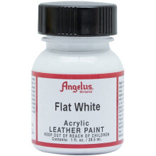 Angelus Brand Acrylic Leather Paint - Flat White - 1oz