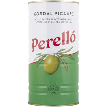 Perelló Spanish Gordal Pitted Green Olives, 600 g