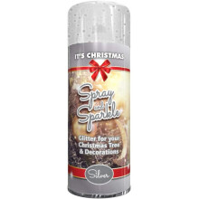 It's Christmas Spray and Sparkle Glitter Silver 200ml