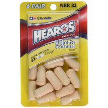 Hearos, Ohrstöpsel, Ultimative Weichheit, NRR 32, 6 Paar