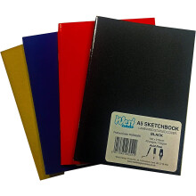 West 334552 A4 Assorted Sketch Book (Pack of 5)