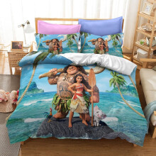 (Style 10, Single) Moana Sing-Along Bedding Single Double King Duvet Cover