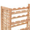 VidaXL vidaXL Solid Walnut Wood Wine Rack for 25 Bottles 63x25x73cm Drink Holder 5