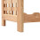 VidaXL vidaXL Solid Walnut Wood Wine Rack for 25 Bottles 63x25x73cm Drink Holder 7