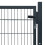 VidaXL vidaXL 2D Gartentor (Einzeln) Anthrazitgrau 100x80 cm 5