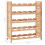 VidaXL vidaXL Solid Walnut Wood Wine Rack for 25 Bottles 63x25x73cm Drink Holder 8