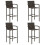 VidaXL vidaXL 5-tlg. Gartenbar-Set Poly Rattan Braun 9
