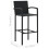VidaXL vidaXL 5-tlg. Gartenbar-Set Schwarz 8