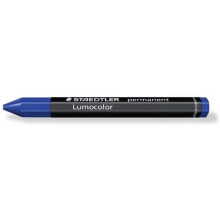 Staedtler Lumocolor Permanent Omnigraph 236-3 Smudgeproof Universal Marking Crayon - Blue (Pack of 12)