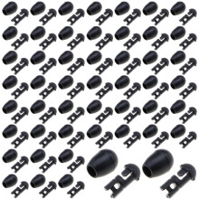 50PCS Quick Change Beads Fishing Connector Snap Accessories Fishing Hooklength Instantly Shock Beads for Hook Links Method...