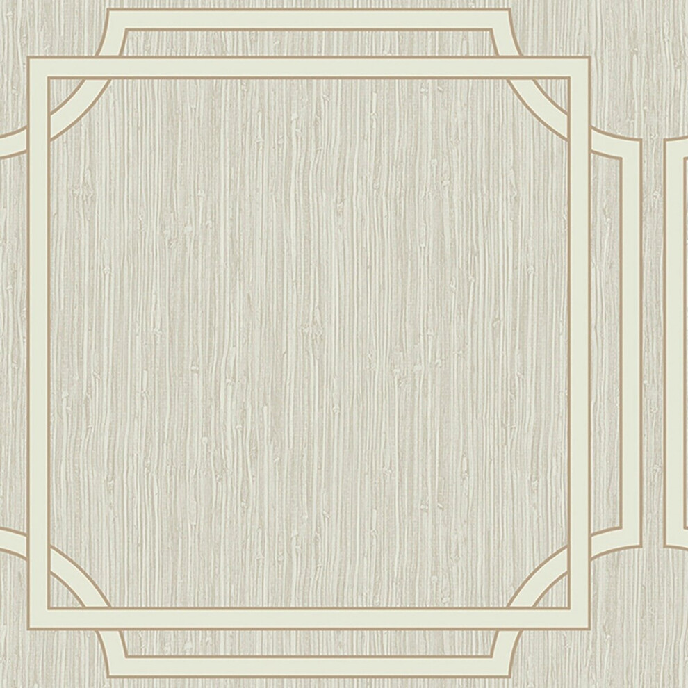 Grasscloth Geometric Vinyl Wallpaper Cream Belgravia 2918