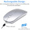 Ασύρματο ποντίκι Bluetooth για MacBook Pro /Air /Mac /iPad /Laptop /Desktop /Mac /PC /Computer /Phone-Portable Slim Silent Office... 3