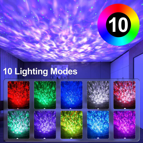 Galaxy Projector, Mexllex Star Projector with Remote Control, Night Light Projector with Timer, Bluetooth USB Colour Changing... 1