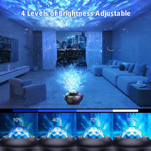 Galaxy Projector, Mexllex Star Projector with Remote Control, Night Light Projector with Timer, Bluetooth USB Colour Changing... 2