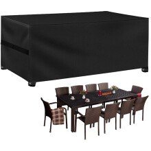 Garden Furniture Covers Waterproof Outdoor - Rattan Patio Furniture Cover Rectangle 242 x 162 x 100cm - Large Protective Cover...
