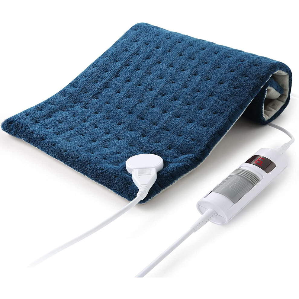 Curecure Heated Pad, Electric Heating Pad For Neck/Shoulder/Back/Knee, Heat Option Of 6 Levels And Timer Settings Auto Shut Off,...