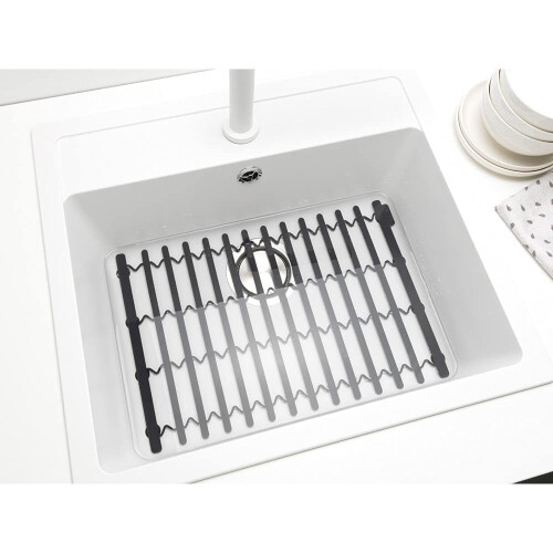 Brabantia Brabantia Sink Mat, Silicone, Dark Grey, One Size 2